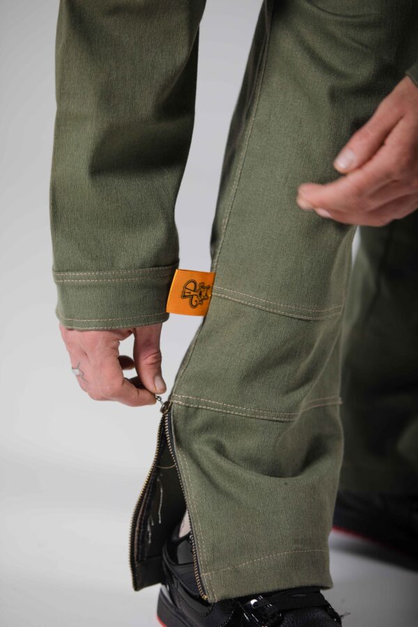 Pantalon Cargo Baggy Vert Olive - Unisex ( Oversize )