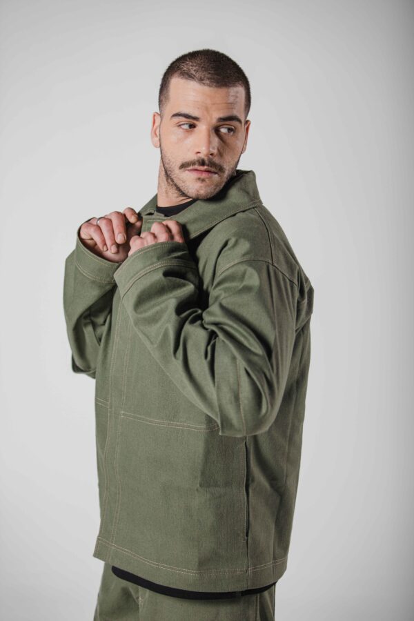 Chemise Vert Olive ( Clic-Clac ) - Unisex – Image 6
