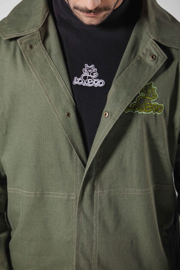 Chemise Vert Olive ( Clic-Clac ) - Unisex – Image 4