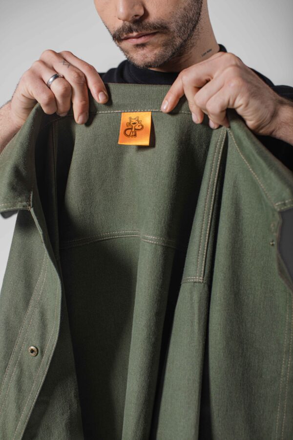 Chemise Vert Olive ( Clic-Clac ) - Unisex – Image 2