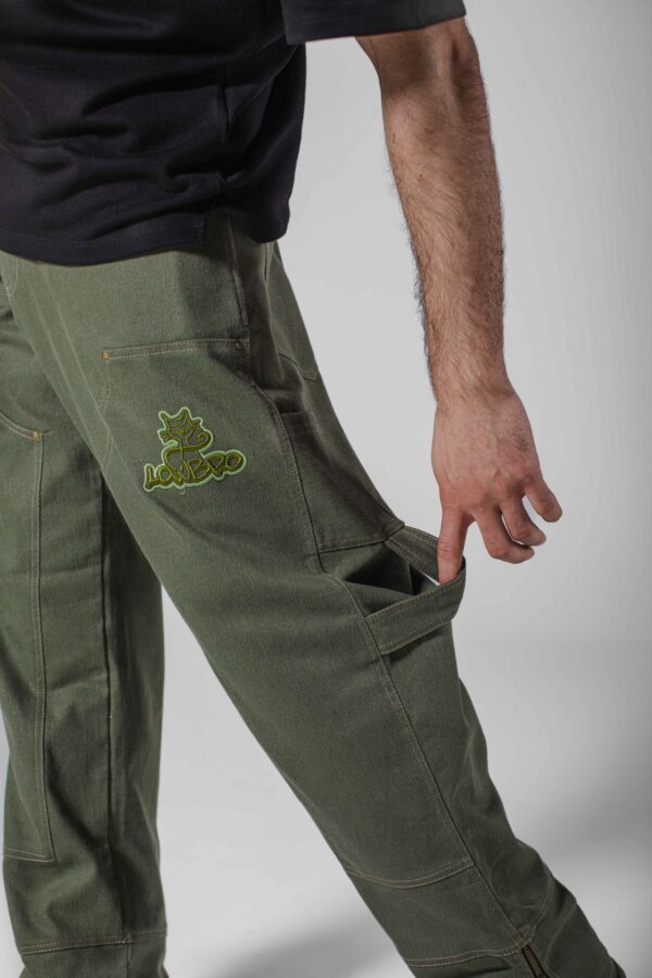 Pantalon Cargo Baggy Vert Olive - Unisex ( Oversize ) – Image 5