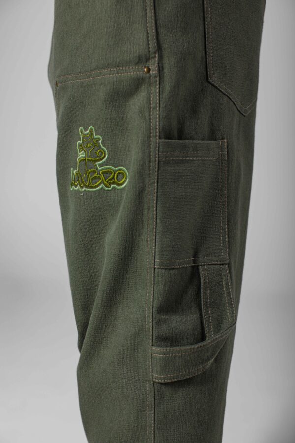 Pantalon Cargo Baggy Vert Olive - Unisex ( Oversize ) – Image 4
