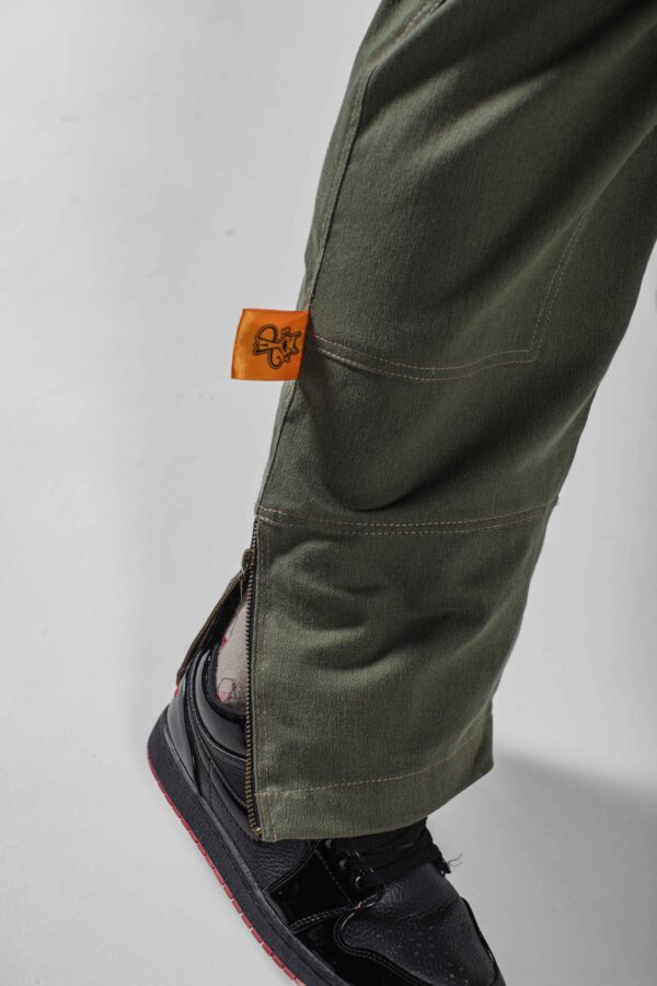 Pantalon Cargo Baggy Vert Olive - Unisex ( Oversize ) – Image 2