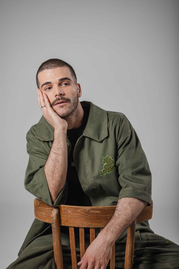 Chemise Vert Olive ( Clic-Clac ) - Unisex