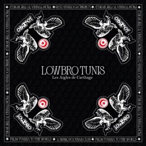 Bandana Rouge & Noir – Édition Tunisie