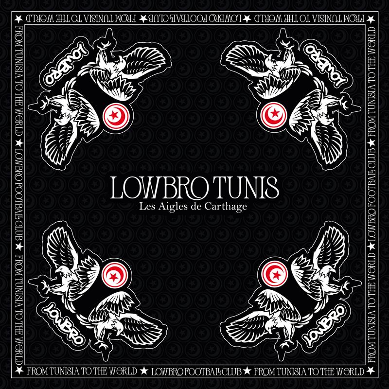 Bandana Rouge & Noir – Édition Tunisie